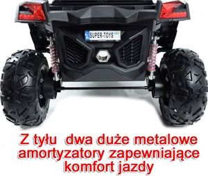 Super Toys MEGA AUTO BUGGI 4X4 , PANEL MP4, MIĘKKIE KOŁA EVA, MIĘKKIE SIEDZENIE FULL OPCJA 2X 12V/XMX603 uniwersalny 25