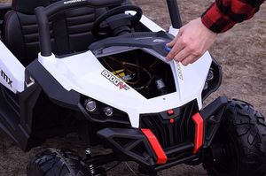 Super Toys MEGA AUTO BUGGI 4X4 , PANEL MP4, MIĘKKIE KOŁA EVA, MIĘKKIE SIEDZENIE FULL OPCJA 2X 12V/XMX603 uniwersalny 32