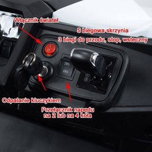 Super Toys MEGA AUTO BUGGI 4X4 , PANEL MP4, MIĘKKIE KOŁA EVA, MIĘKKIE SIEDZENIE FULL OPCJA 2X 12V/XMX603 uniwersalny 54