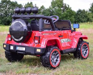 Super Toys MEGA JEEP FULLTIME, NAPĘD 4X4, 1X12V ,WOLNY START/ MIĘKKIE KOŁA, FUNKCJA BUJANIA EXCLUSIVE LAKIER/7588 uniwersalny 15