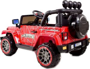 Super Toys MEGA JEEP FULLTIME, NAPĘD 4X4, 1X12V ,WOLNY START/ MIĘKKIE KOŁA, FUNKCJA BUJANIA EXCLUSIVE LAKIER/7588 uniwersalny 6