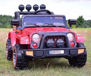 Super Toys MEGA JEEP FULLTIME, NAPĘD 4X4, 1X12V ,WOLNY START/ MIĘKKIE KOŁA, FUNKCJA BUJANIA EXCLUSIVE LAKIER/7588 uniwersalny 9