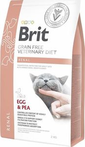 Brit Brit Grain-free Veterinary Diet Renal - sucha karma dla kotów upośledzoną funkcją nerek 2 kg 1