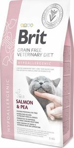Brit Brit Grain-free Veterinary Diet Hypoallergenic - sucha karma dla kociąt i kotów dorosłych z problemami dermatologicznymi 2 kg 1