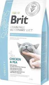 Brit Brit Grain-free Veterinary Diet Obesity - sucha karma dla kotów z nadwagą i otyłych 2 kg 1