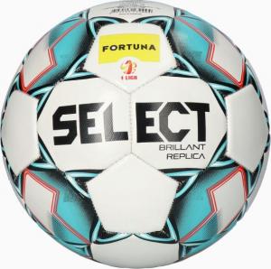 Select Biało-turkusowa piłka nożna Brillant Replica Fortuna 1 Liga r. 5 (22559-82) 1