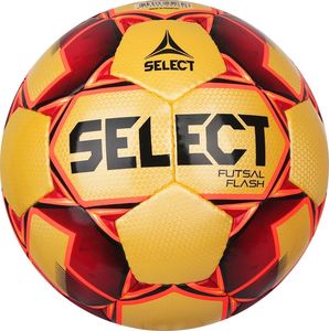 Select Żółto-czerwona piłka nożna Select Futsal Flash - rozmiar 4 4 1