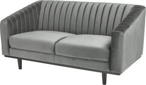 Selsey Sofa dwuosobowa Stigby szara aksamitna 1