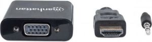 Adapter AV Manhattan HDMI - D-Sub (VGA) + Jack 3.5mm czarny (151559) 4
