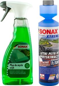 Sonax Zestaw: Sonax płyn do mycia szyb 500ml + koncentrat do spryskiwaczy 250ml uniwersalny 1