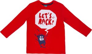 Pepco T-shirt chłopięcy chmurka monsterek 128 Czerwony 1