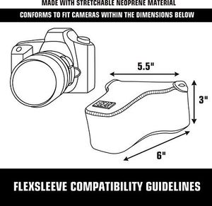 Torba USA Gear Torba na aparat do lustrzanek z USA Wyposażenie: neoprenowy Pokrowiec na aparat DSLR / SLR, wzór w paski i torba na akcesoria, idealny do Canon EOS 1300D / 200D, Nikon D3400 7