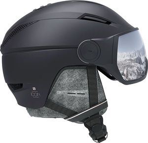 Salomon Kask z przyłbicą szybą SALOMON ICON2 VISOR Black/Silver Uni 2020 1