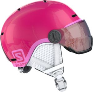 Salomon Kask z przyłbicą szybą SALOMON GROM VISOR Glossy Pink 2020 2