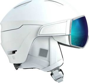 Salomon Kask z przyłbicą szybą SALOMON MIRAGE White/Blue Solar 2020 1