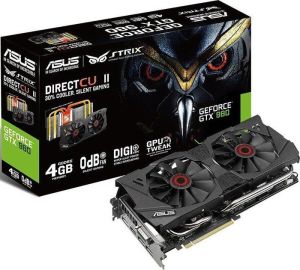 Karta graficzna Asus Asus GeForce Strix GTX980, 4GB GDDR5, 256bit, DVI-I, HDMI, 3x DisplayPort, BOX (STRIX-GTX980-DC2C-4GD5) 9