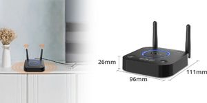 Adapter bluetooth 1Mii Transmiter Bluetooth 5.0 1Mii B06 TX aptX 50m 3