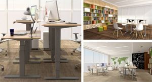 Biurko Spacetronik Czarne 160 cm x 80 cm 5