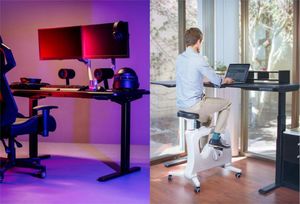 Biurko Spacetronik Czarne 160 cm x 80 cm 6