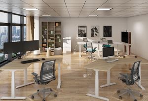 Biurko Spacetronik SPE-323TB Czarne 192 cm x 130 cm 8