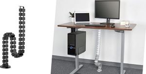 Organizer Spacetronik Otulina na przewody Czarny 1 sztuka  (5903031015423) 2