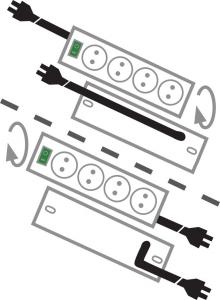 Listwa zasilająca Brennenstuhl Primera-Line 10 gniazd 2 m srebrna (1153390120) 3