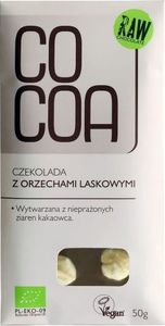 Cocoa CZEKOLADA Z ORZECHAMI LASKOWYMI BIO 50 g - COCOA 1