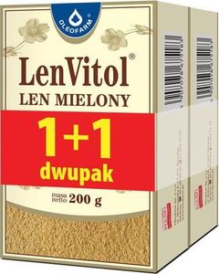 Oleofarm Len mielony LenVitol 1 + 1 dwupak 200 + 200g Oleofarm 1