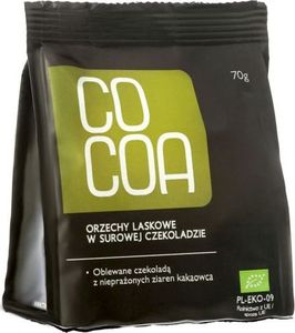 Cocoa ORZECHY LASKOWE W SUROWEJ CZEKOLADZIE BIO 70 g - COCOA 1