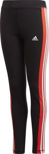 Adidas Spodnie dla dzieci adidas Yg Lin 3s Tight czarno-czerwone GD6214 : Rozmiar - 110cm 1