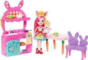 Enchantimals ENCHANTIMALS ZESTAW KUCHNIA + LALKA BREE BUNNY FRH47 / FRH44 1