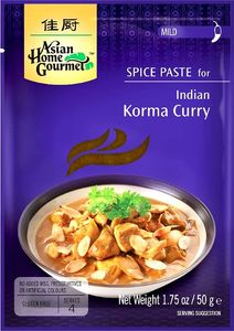 Asian Home Gourmet Pasta do indyjskiego Korma Curry 50g - Asian Home Gourmet uniwersalny 1