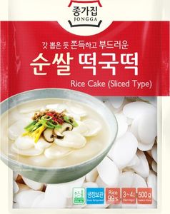 DAESANG Kluski ryżowe do Tteokbokki, owalne 1kg - Jongga uniwersalny 1