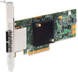 Kontroler LSI PCIe 3.0 x8 - 2x SFF-8088 SAS 9207-8e (LSI00300) 1