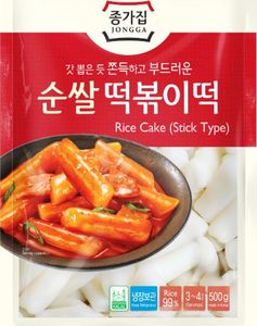 DAESANG Kluski ryżowe do Tteokbokki, słupki 500g - Jongga uniwersalny 1