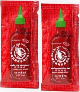 Flying Goose Sos chili Sriracha, bardzo ostry (chili 61%) w saszetkach 2 x 8ml - Flying Goose uniwersalny 1