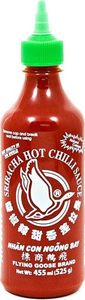 Flying Goose Sos chili Sriracha z liśćmi kaffiru, bardzo ostry (60% chili) 455ml - Flying Goose uniwersalny 1
