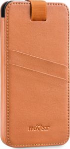 moVear moVear pocketCase C+ Skórzane Etui Wsuwka do iPhone Xs MAX / Xr oraz innych smartfonów o zbliżonych wymiarach | Skóra Nappa, Jasnobrązowy Standard 3