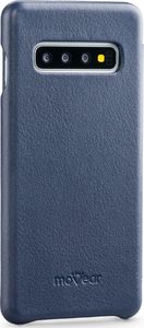 moVear moVear flipSide S Skórzane Etui do Samsung Galaxy S10 | Skóra Nappa | Pokrowiec slim z klapką, Granatowy Standard 3