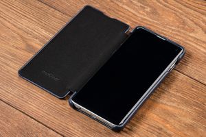 moVear moVear flipSide S Skórzane Etui do Samsung Galaxy S10 | Skóra Nappa | Pokrowiec slim z klapką, Granatowy Standard 7