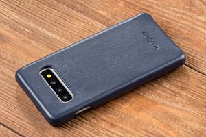 moVear moVear flipSide S Skórzane Etui do Samsung Galaxy S10 | Skóra Nappa | Pokrowiec slim z klapką, Granatowy Standard 9