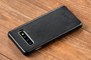 moVear moVear flipSide S Skórzane Etui do Samsung Galaxy S10+ (Plus) | Skóra Gładka | Pokrowiec slim z klapką, Czarny Standard 8