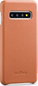 moVear moVear flipSide S Skórzane Etui do Samsung Galaxy S10 | Skóra Nappa | Pokrowiec slim z klapką, Jasnobrązowy Standard 3
