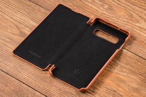 moVear moVear flipSide S Skórzane Etui do Samsung Galaxy S10 | Skóra Nappa | Pokrowiec slim z klapką, Jasnobrązowy Standard 6