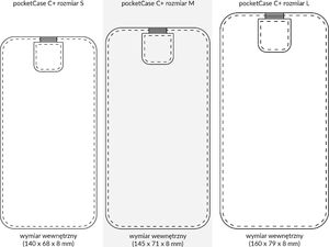 moVear moVear pocketCase C+ Skórzane Etui Wsuwka do iPhone 11 Pro oraz innych smartfonów o zbliżonych wymiarach | Skóra Nappa, Czarny Standard 13