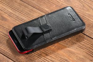 moVear moVear pocketCase C+ Skórzane Etui Wsuwka do iPhone 12/11 Pro Max / 11 oraz innych smartfonów o zbliżonych wymiarach | Skóra Gładka, Czarny Standard 14