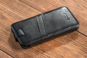 moVear moVear pocketCase C+ Skórzane Etui Wsuwka do iPhone 12/11 Pro Max / 11 oraz innych smartfonów o zbliżonych wymiarach | Skóra Gładka, Czarny Standard 15
