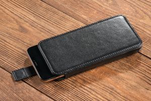 moVear moVear pocketCase C+ Skórzane Etui Wsuwka do iPhone 12/11 Pro Max / 11 oraz innych smartfonów o zbliżonych wymiarach | Skóra Gładka, Czarny Standard 7