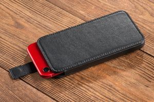 moVear moVear pocketCase C+ Skórzane Etui Wsuwka do iPhone 11 Pro Max / 11 oraz innych smartfonów o zbliżonych wymiarach | Skóra Nappa, Czarny Standard 13