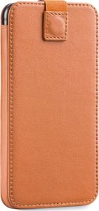 moVear moVear pocketCase C+ Skórzane Etui Wsuwka do iPhone 11 Pro Max / 11 oraz innych smartfonów o zbliżonych wymiarach | Skóra Nappa, Jasnobrązowy Standard 2